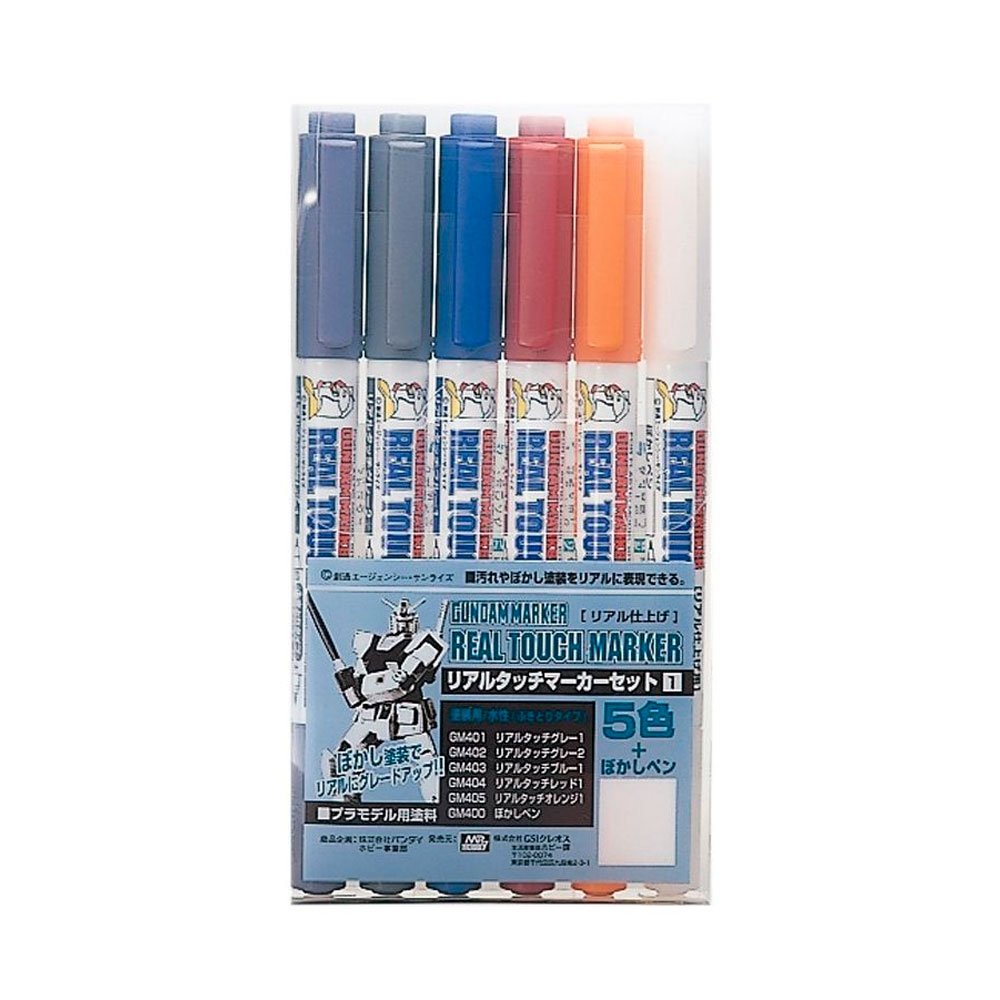 MR HOBBY REAL TOUCH MARKER SET 1 (PACK DE 6) MR HOBBY REAL TOUCH MARKER SET 1 (PACK DE 6)